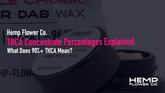 THCA Concentrate Percentages Explained: What Does 90%+ THCA Mean?