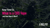 What Is a CBD Vape and How Does It Work?