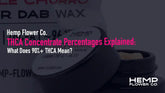 THCA Concentrate Percentages Explained: What Does 90%+ THCA Mean?