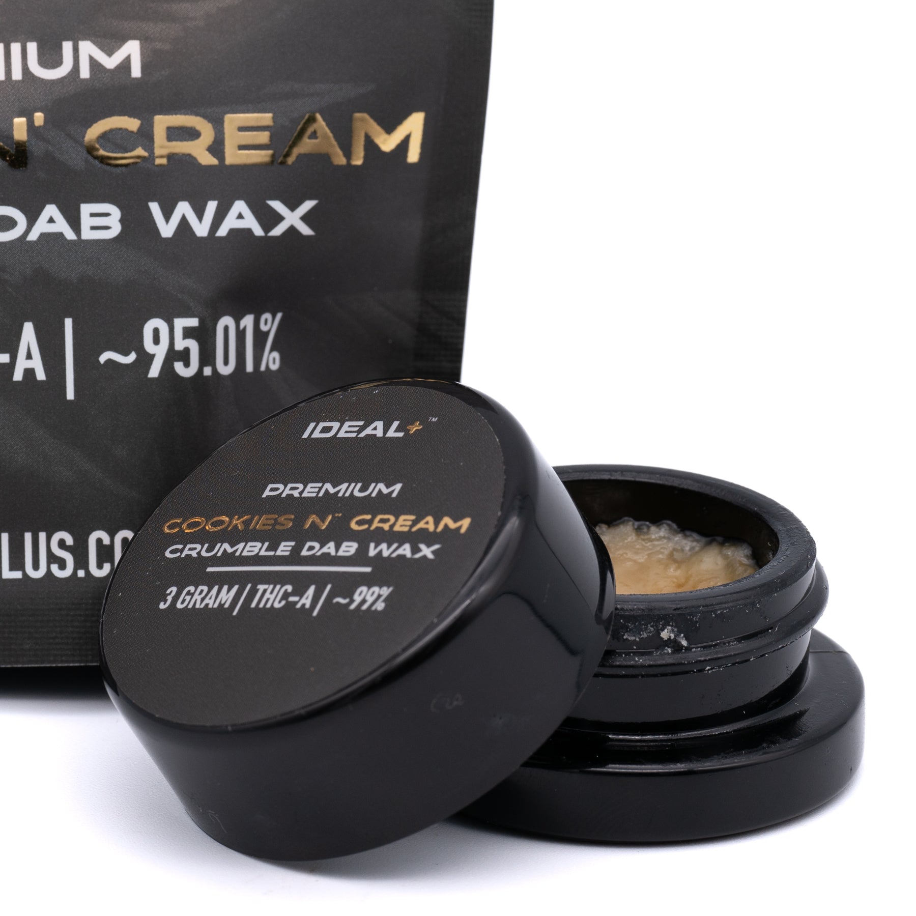 Cookies and Cream 95.01% THCa Crumble Dab Wax 3g - 3 GRAMS