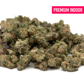 Pile of Lemon Cherry Gelato THCa Indoor Flower Smalls showcasing premium cherry gelato THCa cannabis