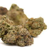 Dried cannabis flower buds from Pineapple Rainbow’s Indoor Rainbow Belts THCa Flower product