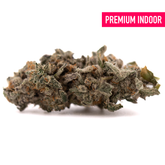 Street Tarts Indoor THCa Flower with dense trichome-covered purple cannabis bud