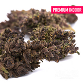 Clusters of dark purple and green cannabis buds from After Dark Indoor THCa Flower Wholesale for wholesale customers