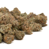 Dried Apricot CBD Hemp Flower Smalls with green, brown, and orange hues, CBD small buds