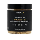 Jar of Biscotti 94.67% THCa Crumble Dab Wax with Girl Scout Cookies flavor