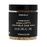 Jar of Biscotti 94.67% THCa Crumble Dab Wax with Girl Scout Cookies flavor