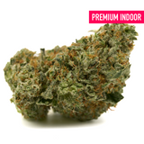 Black Cherry THCA Flower with dense trichome-covered buds and orange pistils