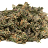 Blue Dream THCa Indoor Trim wholesale hemp flower with green plant material and trichomes