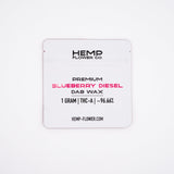 Blueberry DieseI 96.66% THCa Dab Wax 1g - 1 GRAM - Premium