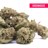 Candy pave’s hemp flower greenhouse smalls feature dense textured buds with green and brown hues