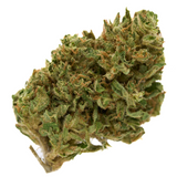 Dried Early Cherry CBD Hemp Flower Full-Term with green leaves and orange hairs
