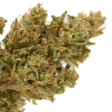 Dried CBD Hemp Flower Sour Diesel with visible trichomes and orange pistils