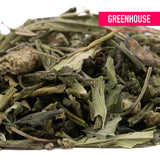 Dried sage leaves pile with green and brown stems for fornicate greenhouse thca trim wholesale obama kush