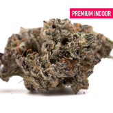 Frosty Granny Crack Indoor THCa Flower with purple and orange hairs, premium green crack cannabis bud