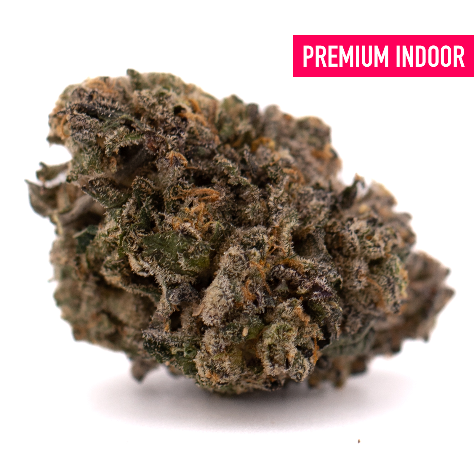 Highlighter THCa Indoor Flower with dense trichome-rich cannabis bud in orchard swirl synergy colors