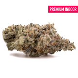 Premium indoor cannabis bud from Jelly Breath Indoor THCa Flower, showcasing orchard swirl synergy hemp flower with Mendo Breath aroma