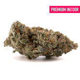 Oregon Mac Indoor THCa Flower dense cannabis bud with trichomes and orange hairs