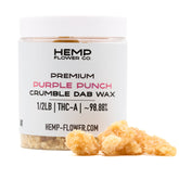 Purple Punch THCA crumble wax wholesale 1/2 LB with 98.88% THC-A content