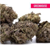 Greenhouse purple wedding cake thca flower hemp buds with dense textured surfaces and legendary genetics