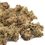 Sour Space Candy CBD Hemp Flower Full-Term with colorful green, orange, and purple buds