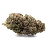 A dense greenish brown strawberry cheesecake thca flower covered in fine trichomes for wholesale thca flower bulk use