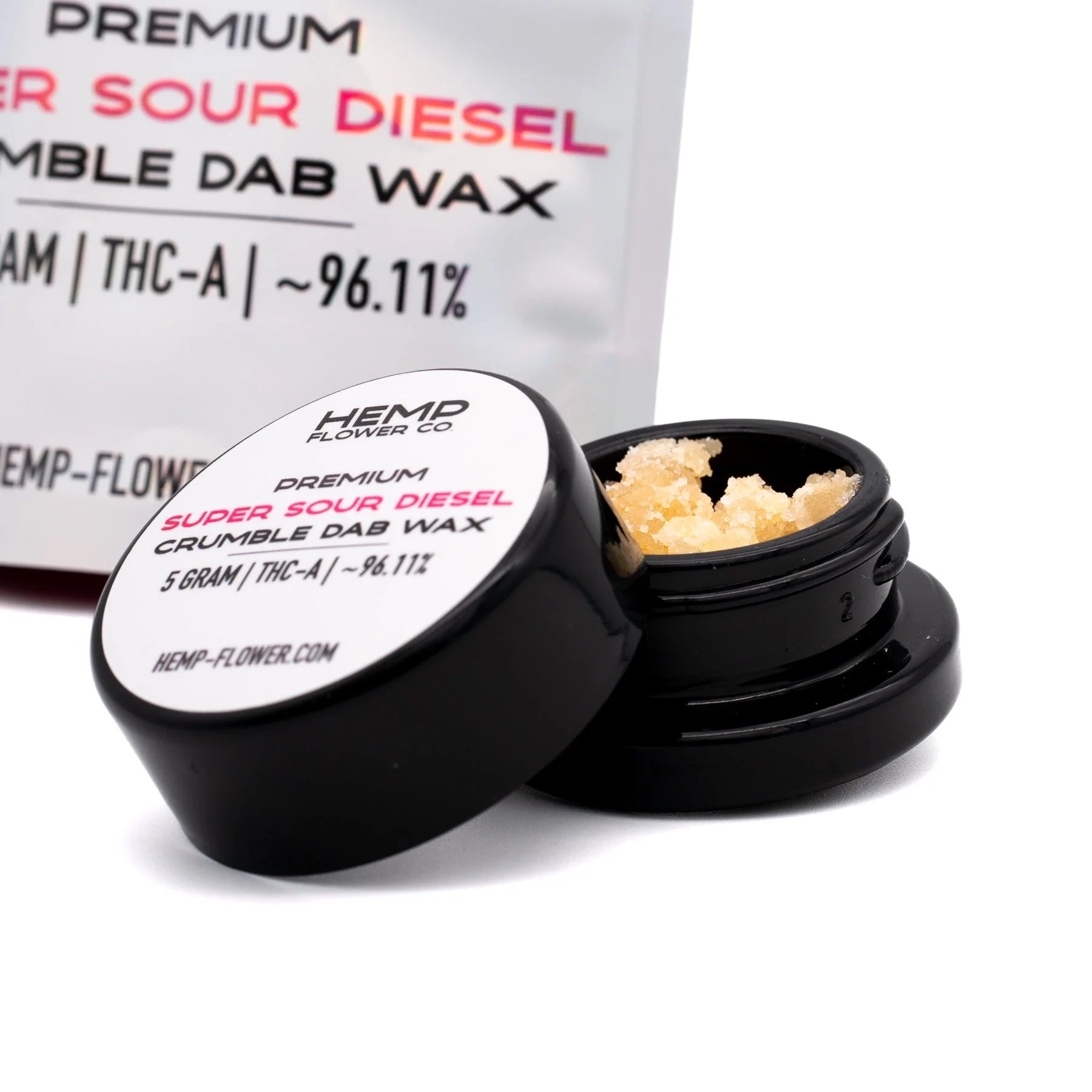 THC様確認用 Super Sour Diesel THCA Crumble Wax - 5 Gram - Hemp Flower Co.