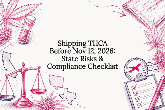 THCA shipping compliance title card illustration