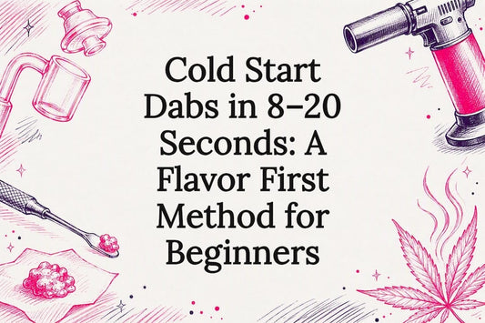 Decorative cold start dab title card