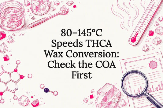 Decorative THCA wax conversion title card