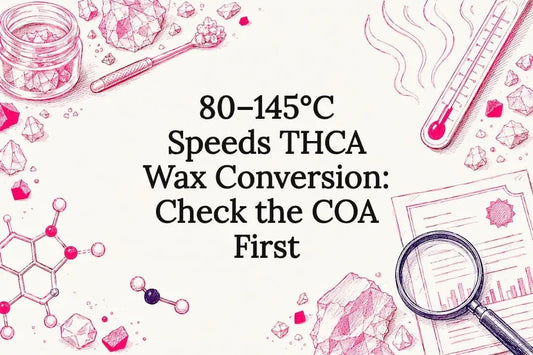 Decorative THCA wax conversion title card