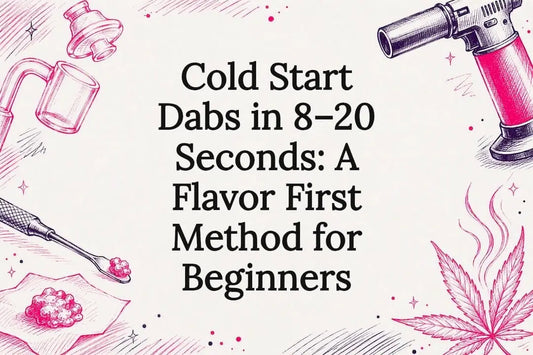 Decorative cold start dab title card