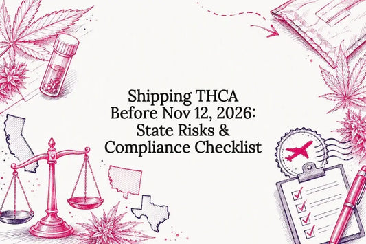 THCA shipping compliance title card illustration