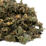 Dried green herbs pile for Cherry Vanilla Cookie THCa Indoor Trim Wholesale 1LB