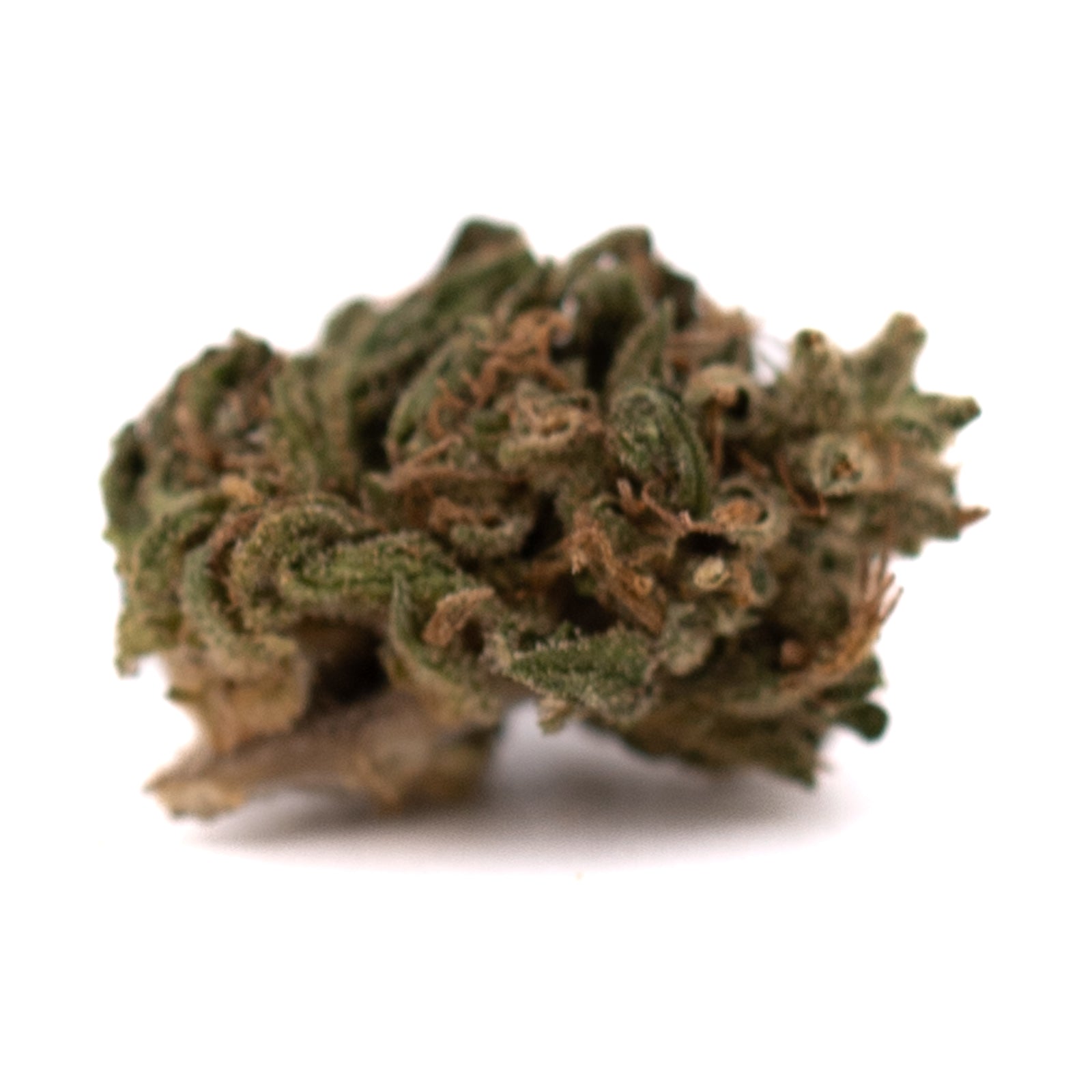 Dried CBD hemp flower smalls with green and orange hues from Early Blossom CBD