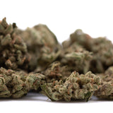 Face Fat THCa Flower Smalls for Medical Patients: Green Brown Bud with Resin Glands