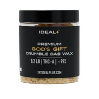 God's Gift 94.67% THCa Crumble Dab Wax Wholesale - 1/2 LB