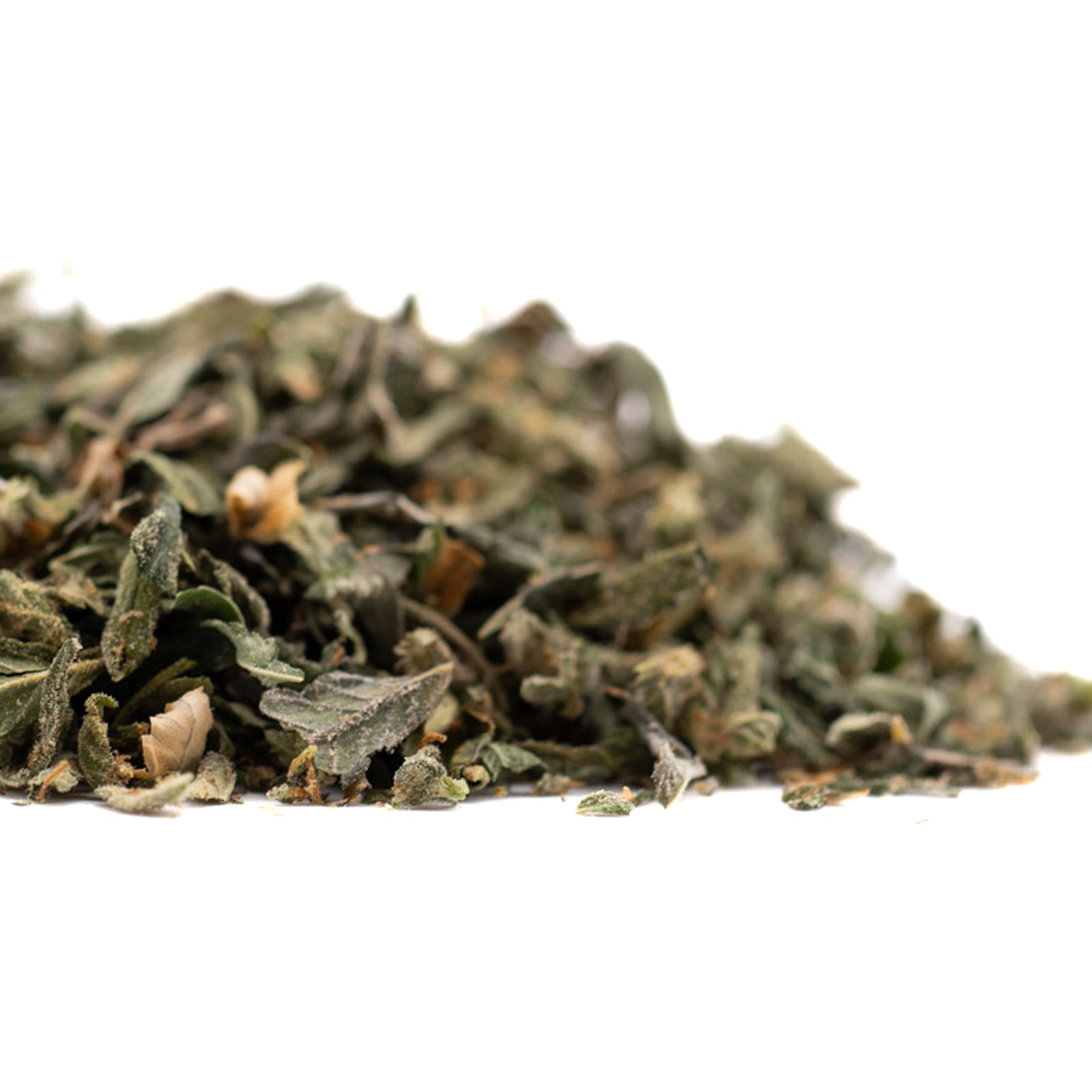 Dried green herbs and spices with lighter pieces for Hooch Indoor THCa Trim Wholesale 1LB