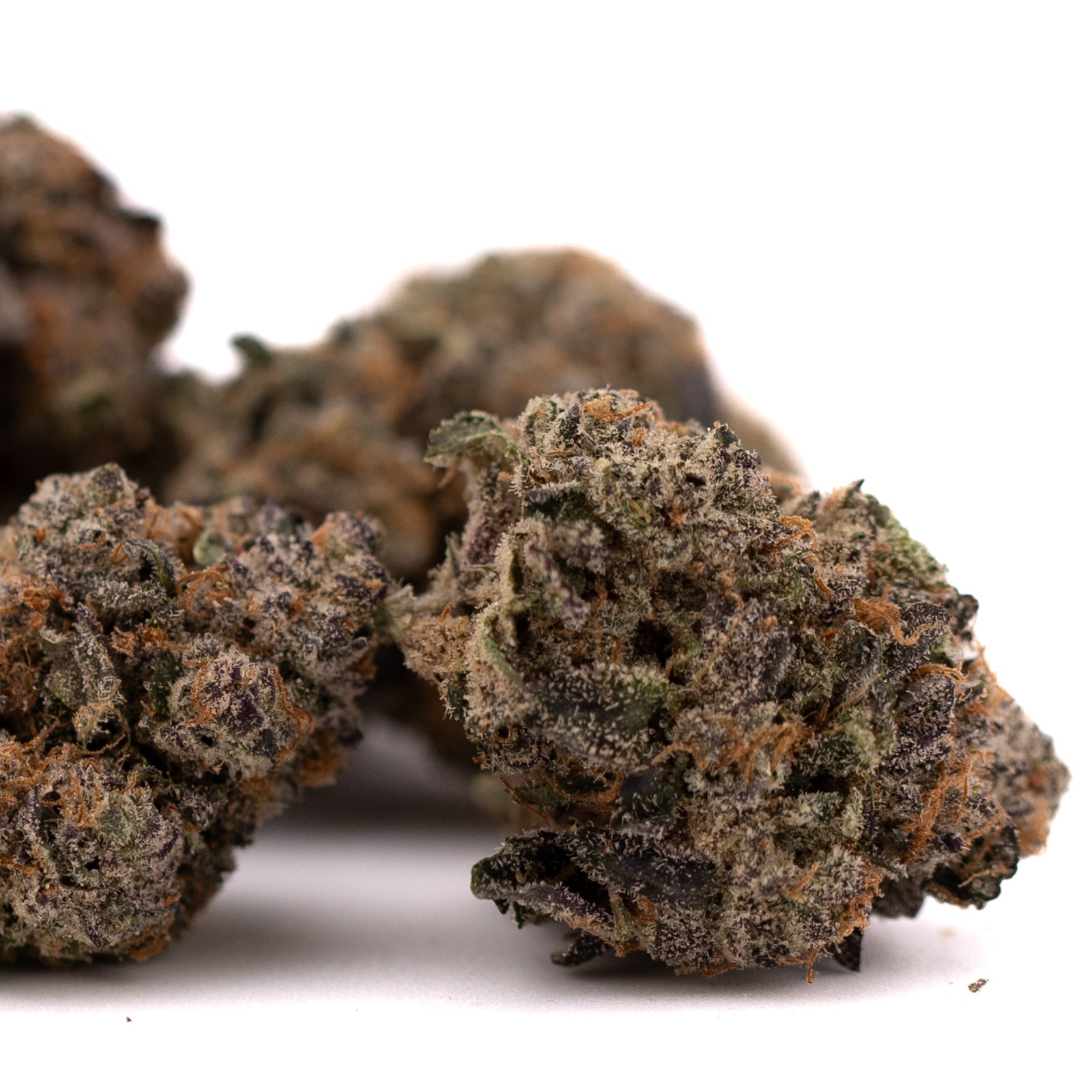 Oregon Lemons THCa indoor flower with dried cannabis buds in green purple and orange hues