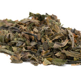 Dried green tea leaves from Pressure THCa Indoor Trim Wholesale 1LB product