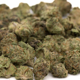 Dried cannabis flower buds from After Dark THCa Hemp Flower Greenhouse Wholesale Smalls