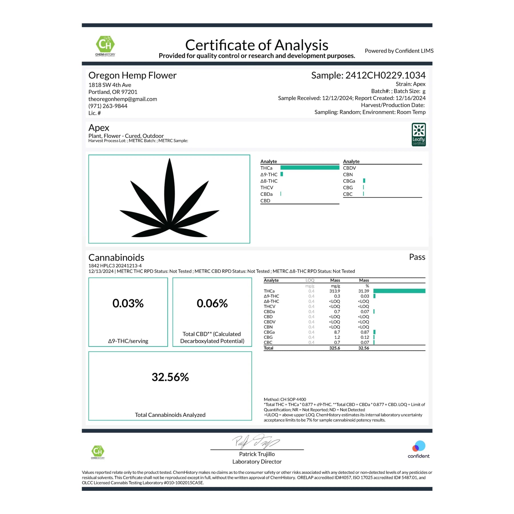 Apex THCa Hemp Flower Greenhouse - Plants
