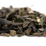 Dried green tea leaves with yellowish-brown pieces for Astroboy Indoor Trim Wholesale 1LB