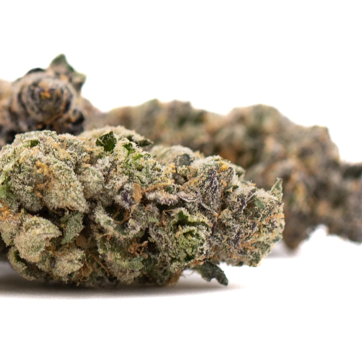 Premium Berry Blast THCa flower bud with dense trichomes