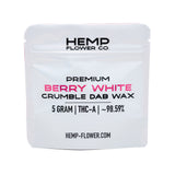 Berry White THCA Crumble Wax package featuring 5 grams of premium THCA crumble wax