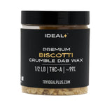 Jar of Biscotti 94.67% THCa Crumble Dab Wax with Girl Scout Cookies flavor
