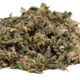 Blue Dream THCa Indoor Trim wholesale hemp flower with green plant material and trichomes