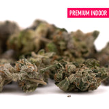 Premium indoor cannabis buds from Blue Heron’s THCA Indoor Flower Smalls featuring orchard swirl synergy