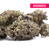 Greenhouse premium thca flower blue sugar legendary blueberry hemp buds with dense green and purple trichomes