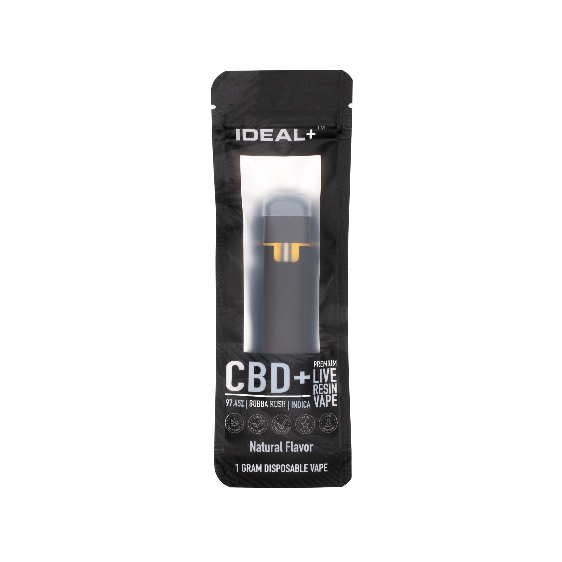 Bubba Kush 97.45% CBD Disposable Vape - Natural - 1 GRAM